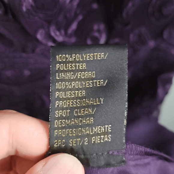 Ignite Evenings Purple Sleeveless Knee Length Formal Dress Size 18 Plus Size - Picture 12 of 13